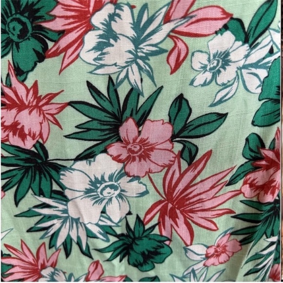 Lost + Wander Island Hopper Maxi Dress Tropical Green Floral Retro Bohemian XS - Picture 10 of 11